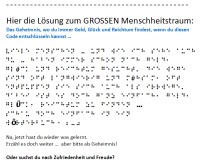 Text in Braille-Schrift